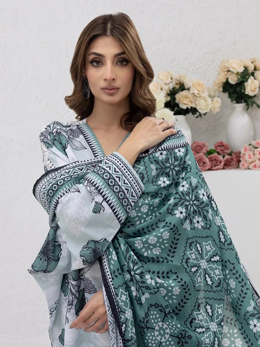 Premium Unstitched 3-Piece Lawn Suit