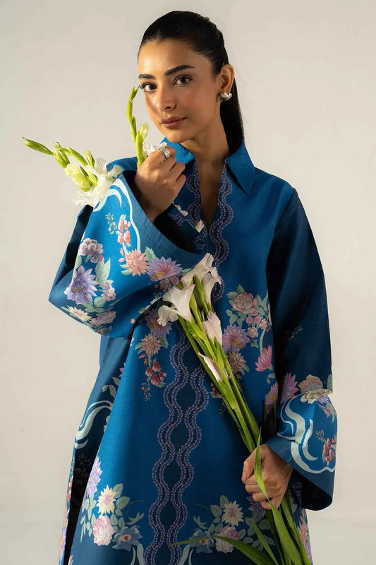 Dark Blue Rose Charm