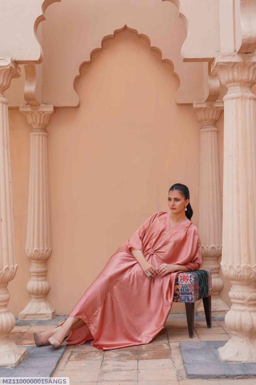 Pink Silk Kaftan