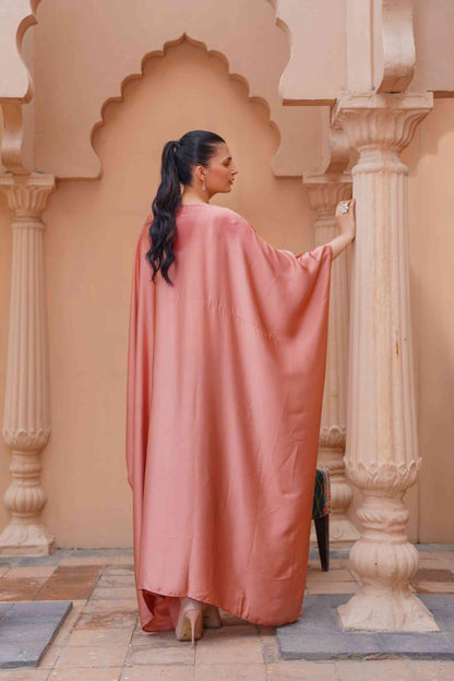 Pink Silk Kaftan