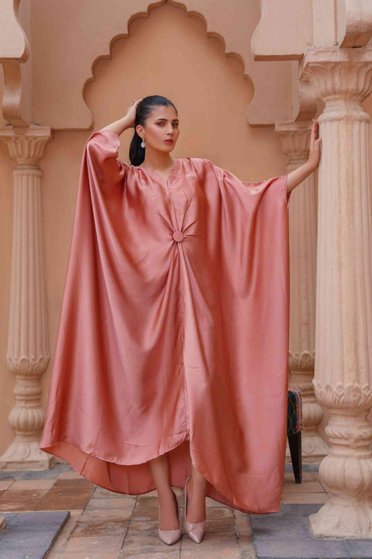 Pink Silk Kaftan