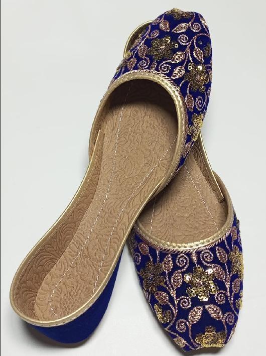 Royal Blue Handcrafted Khussa