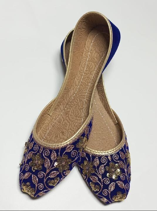 Royal Blue Handcrafted Khussa