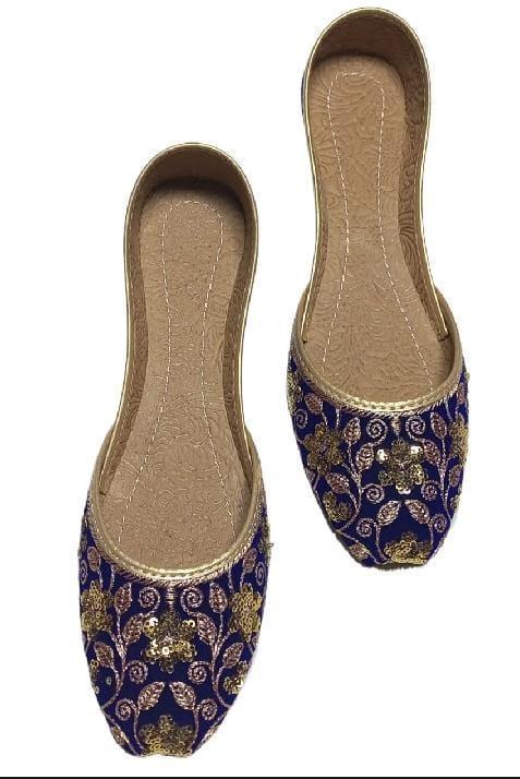 Royal Blue Handcrafted Khussa