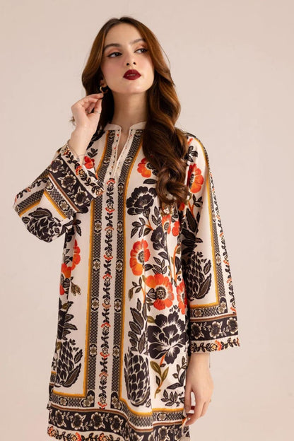 Sophisticated Grip Silk Printed Outfit