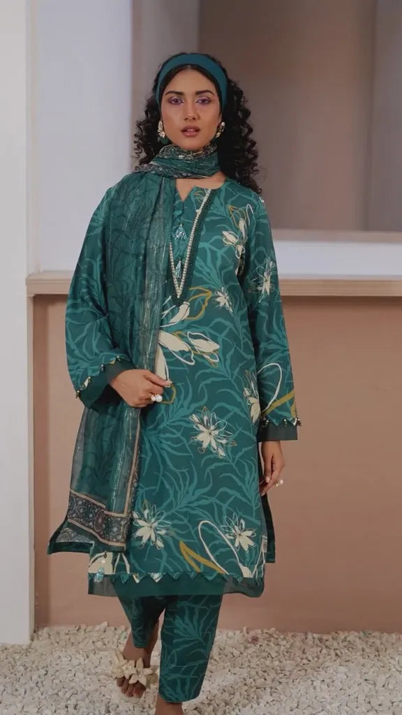 Premium  3-Piece Lawn Suit