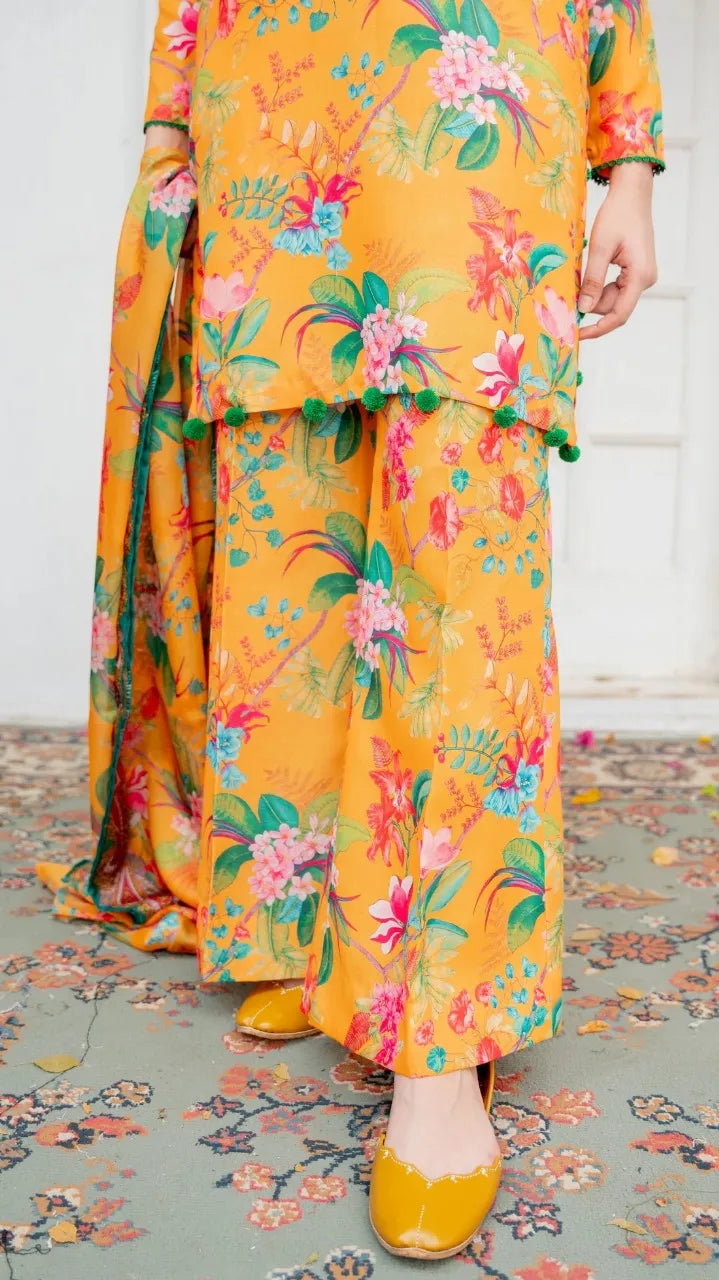 Premium Unstitched 3-Piece Lawn Suit