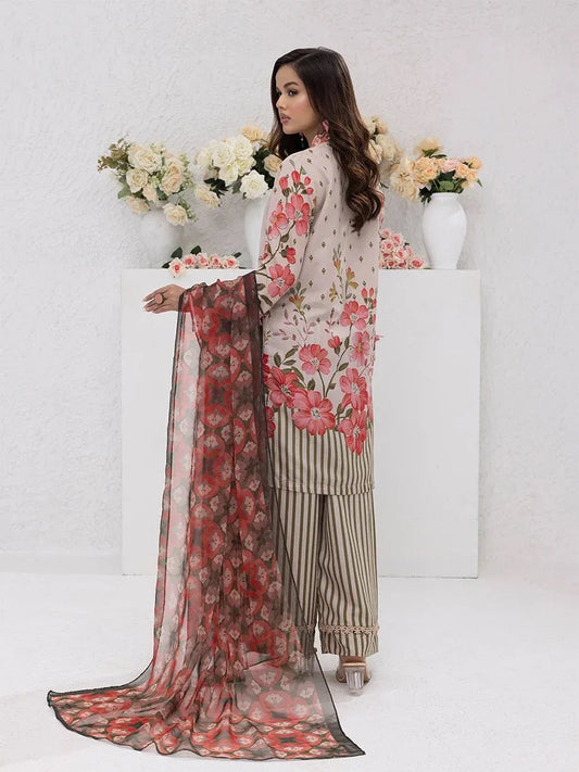 Premium Unstitched 3-Piece Lawn Suit