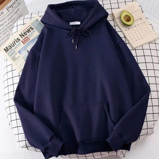 Classic Blue Fleece Hoodie