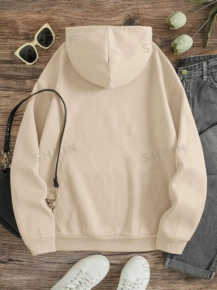 Beige Comfort Fleece Hoodie