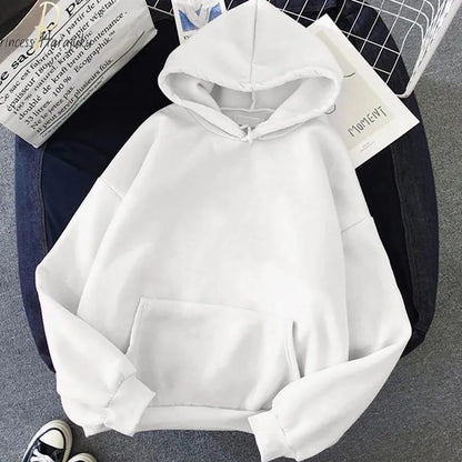 Pure White Premium Fleece Hoodie