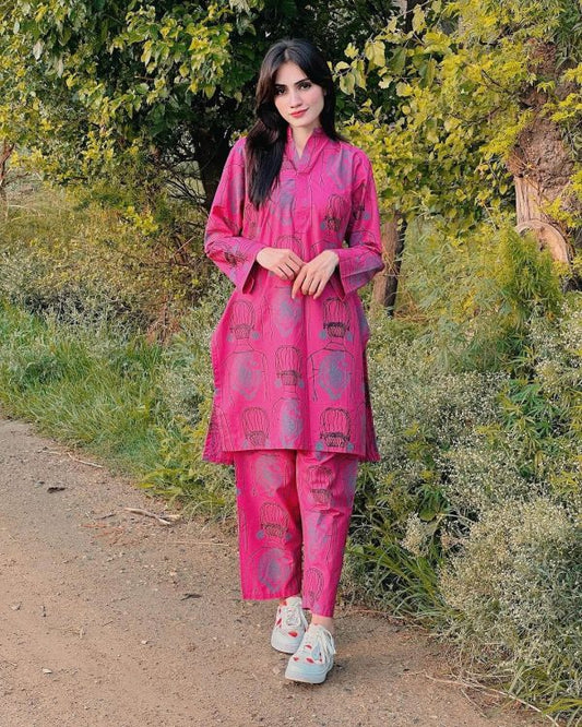 Ethnic Brand Two-Piece Suit (Premium Lilen)