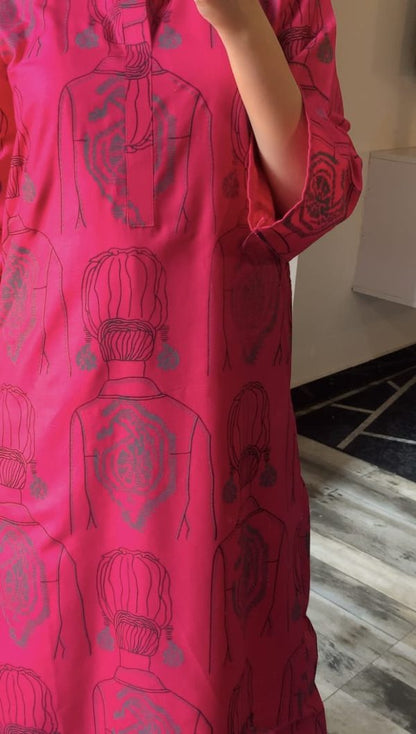 Ethnic Brand Two-Piece Suit (Premium Lilen)